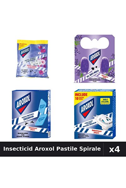 Aroxol Set 4 Insecticid Pastile Spirale Anti-Insecte - 2, 20, 30 bucati - Pro...