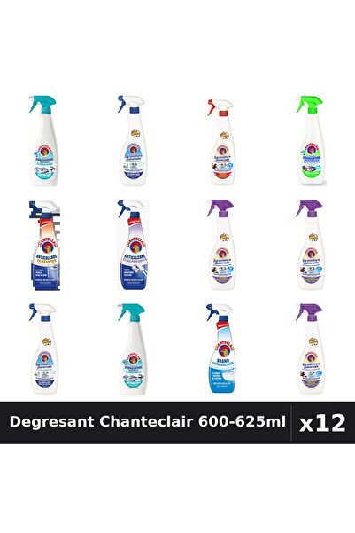 Chanteclair Set 12 Degresant Universal 600-625ml - 9 Arome Asortate, Anticalcar
