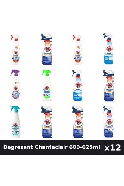 Chanteclair Set 12 Degresant Universal 600-625ml - Marsilia, Lavanda, Lămâie,...