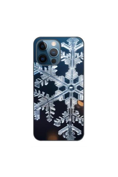 OEM Husa compatibila cu Apple iPhone 12 Pro Silicon Gel Tpu Model Big Snowflake