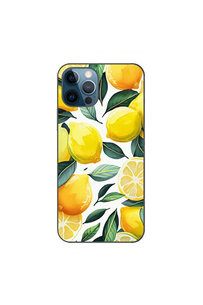 OEM Case compatible with Apple iPhone 12 Pro Max Silicon Gel Tpu Model Lemons...