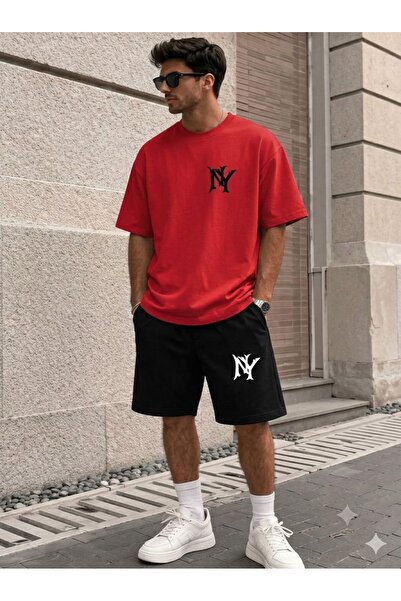 YK WEAR Unisex Women Men Nyy Style Premium Unisex Shorts Set