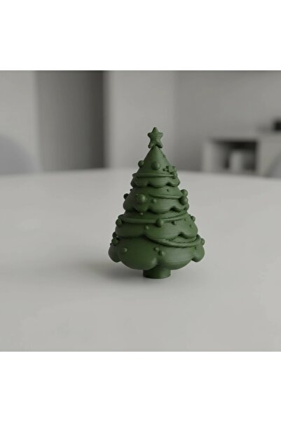 OEM Mini Brad Decorativ Festiv de Crăciun - Olive green compozit fibra de carbon