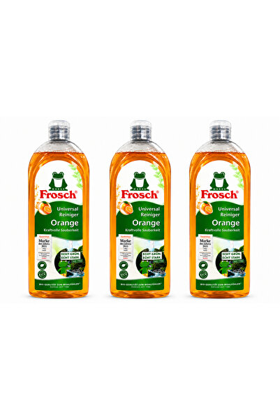 Frosch Portakal Özlü Çok Amaçlı Yüzey Temizleyici 750 ml X 3 Adet