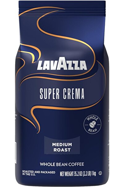 LavAzza قهوة سوبر كريما حبوب كاملة، تحميص متوسط، مزيج أرابيكا وروبوستا من لاف...