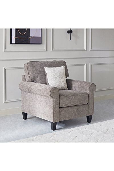 Home Box Angelic Oakwood 1-Seater Sofa with Cushion