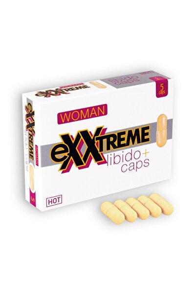 Hot eXXtreme capsules for women, supplement for energy and vitality, 5 pieces
