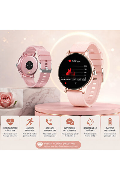 OEM Ceas Inteligent Smartwatch Z2 PLUS Chic Edition , Ecran Mare HD, Apel Blu...