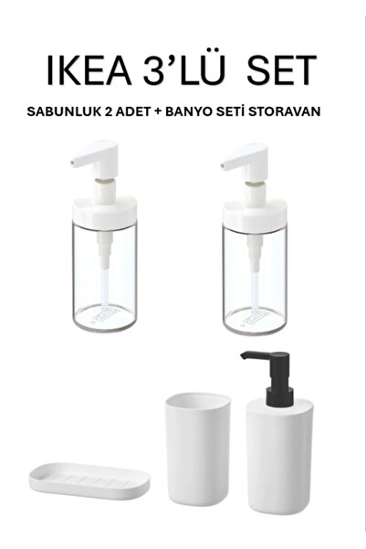 IKEA 2-dijelni SET ZA SAPUN, POSLUŽNIK I KUPAONSKI SET STORAVAN SET SUPER PONUDA