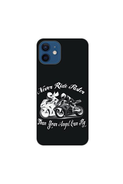 OEM Husa compatibila cu Apple iPhone 12 Silicon Gel Tpu Model Never Ride Faster