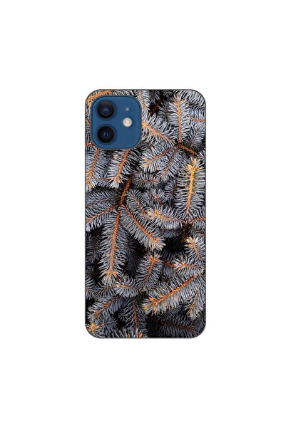 OEM Husa compatibila cu Apple iPhone 12 Silicon Gel Tpu Model Crengi de Brad