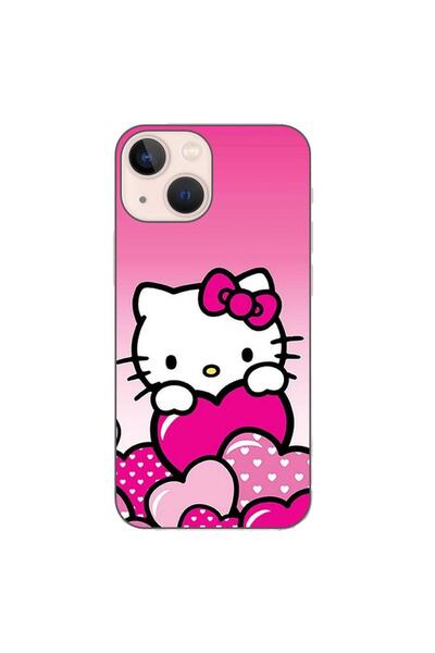 OEM Husa compatibila cu Apple iPhone 13 Mini Silicon Gel Tpu Model Hello Kitt...