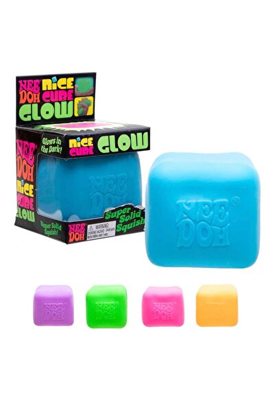 AYMARİS NeeDoh Nice Cube Glow Karanlıkta Parlayan Stres Küpü - Duyusal Rahatl...