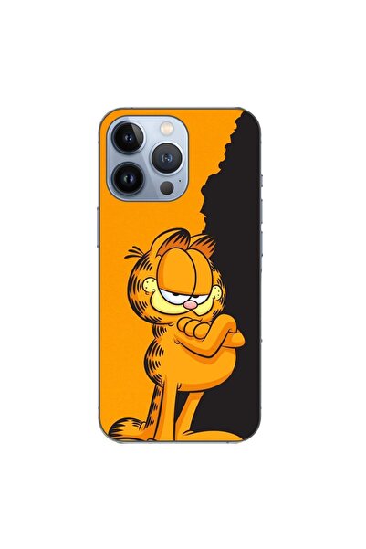 OEM Husa compatibila cu Apple iPhone 13 Pro Silicon Gel Tpu Model Garfield Bl...