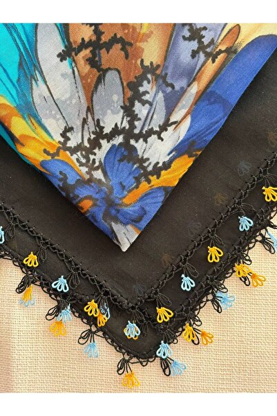 REYYAN Handmade Needlework Dowry Bag Handmade Cheesecloth-Scarf