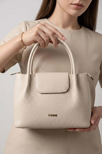 Ayakkabı Fuarı Elit Vsn3133C Women's Covered Shoulder Bag Beige