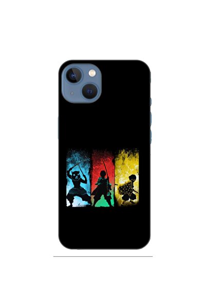 OEM Husa compatibila cu Apple iPhone 13 Silicon Gel Tpu Model Demon Slayer Team