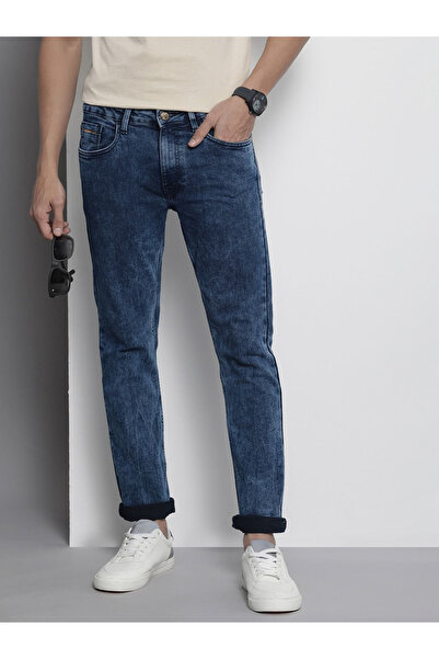 The Indian Garage Co By Styli Men Slim Straight Fit Solid Jeans
