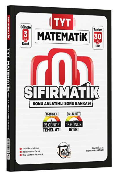 Ders Platosu Sıfırmatik Konu Anlatımlı Soru Bankası 30 Günde TYT Matematik Ka...