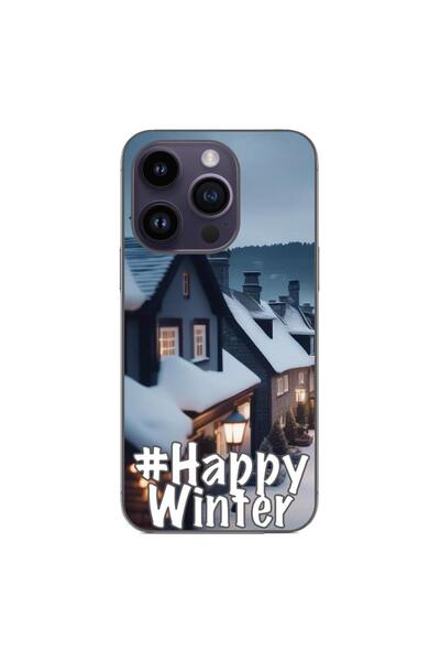 OEM Husa compatibila cu Apple iPhone 14 Pro Silicon Gel Tpu Model Happy Winter