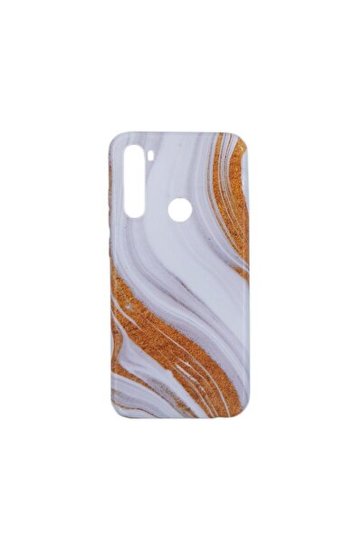 OEM Θήκη Marble Silicon Xiaomi Redmi Note 8T Gold / White