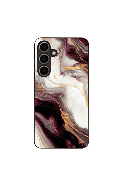 Sonique Θήκη Marble Series για Samsung Galaxy S24 Plus Μπορντώ