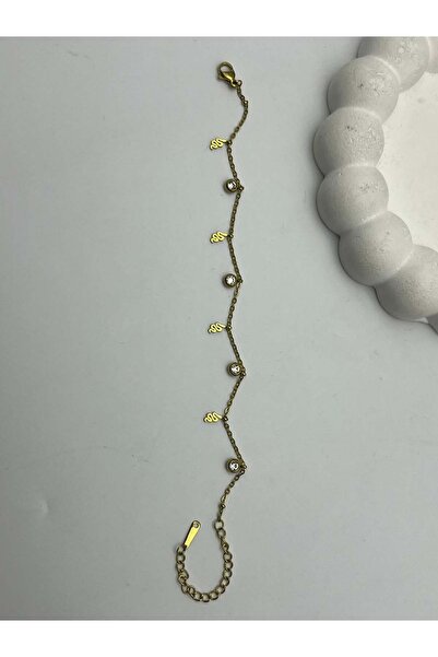 BİJU YILMAZ 26Blk32- Gold Steel Bracelet with Snake Detail