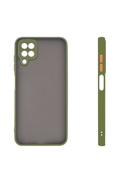Sonique Θήκη Σιλικόνης Color Button Bumper Samsung Galaxy A12 Πράσινο Ανοιχτό
