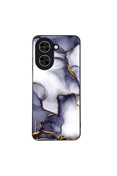 Sonique Θήκη Marble Series για Xiaomi Poco C71 4G Μωβ Γκρι