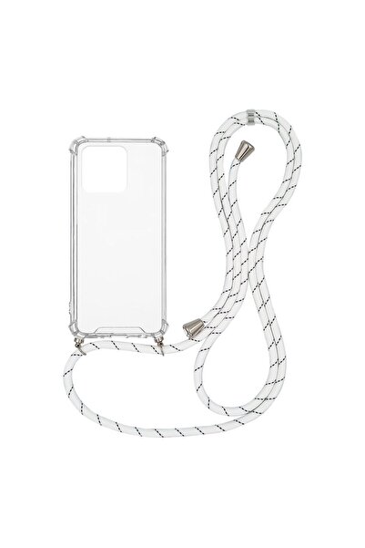 Sonique Θήκη Σιλικόνης με Κορδόνι Armor Clear Xiaomi Redmi 10C Rainbow Λευκό