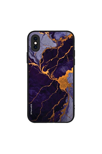 Sonique Θήκη Marble Series για Apple iPhone X / iPhone XS Μωβ