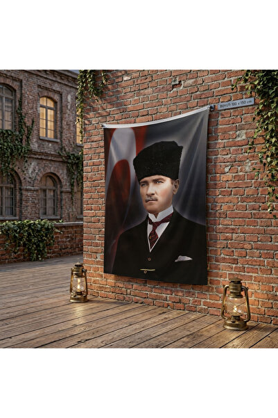 puntodizayn Kalpaklı Mustafa K.Atatürk ve Türk Bayrağı poster Bayrak Raşel Ku...
