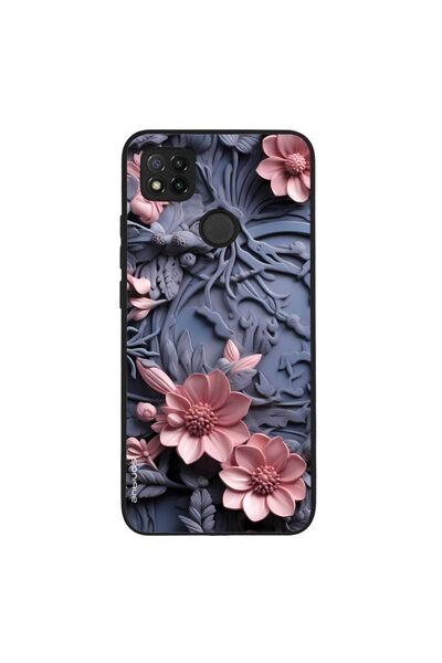 Sonique Θήκη 3D Flower Series για Xiaomi Redmi 9C / Redmi 10A Ροζ 02