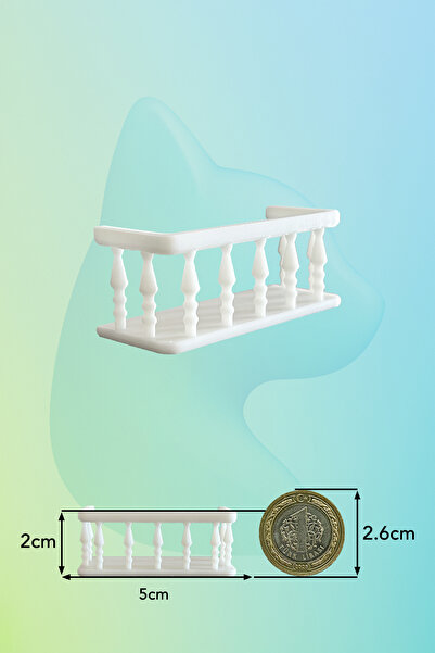 aysluka Minyatür Balkon, Minyatür Müzeler için Balkon, 1/50 Ölçek Uyumlu, Mak...