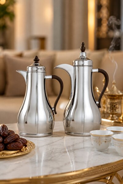 Generic Silver Tramss Set with Luxury Walnut Wood Handles with a Capacity of ...