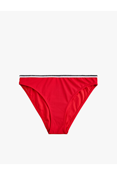 Koton Renk Kontrastlı Kroşe Detaylı Bikini Altı