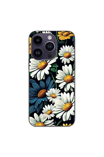 OEM Θήκη συμβατή με Apple iPhone 15 Pro από σιλικόνη gel TPU με σχέδιο μαργαρ...