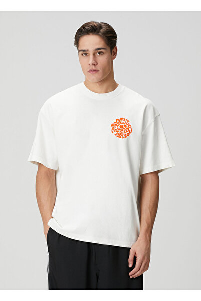 Deus Ex Machina Beyaz Logo Baskılı T-shirt