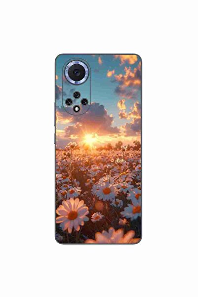 OEM Θήκη συμβατή με Huawei Nova 9 Σιλικόνης Gel TPU με σχέδιο Ανατολή με Λουλ...
