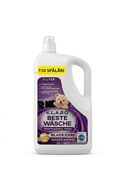 OEM Detergent lichid premium Beste Wasche Black Care, 5 Litri, 110 spălări