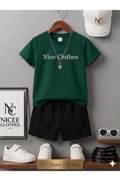 NC Nicee Clothes ΚΑΛΟΚΑΙΡΙΝΟ ΠΑΙΔΙΚΟ ΜΠΛΟΥΖΑΚΙ ΚΑΙ ΣΟΡΤΣ UNISEX (ΛΕΥΚΟ ΕΚΤΥΠΩ...