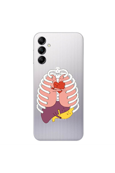 Other Samsung A14 5G Anatomy Transparent Silicone TPU Θήκη