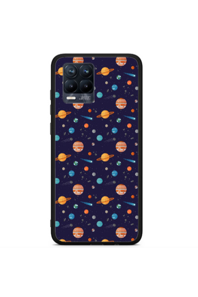 Other Realme 8 i Planets Black Glossy Θήκη