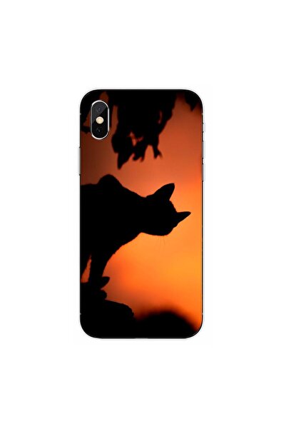 OEM Калъф, съвместим с Apple iPhone X, силиконов гел TPU, с десен Хелоуин Чер...