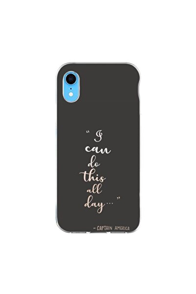 OEM Husa compatibila cu Apple iPhone XR Silicon Gel Tpu Model Mesaj I Can Do ...