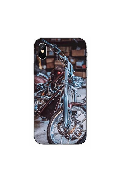 OEM Husa compatibila cu Apple iPhone XS Max Silicon Gel Tpu Model Harley Garage