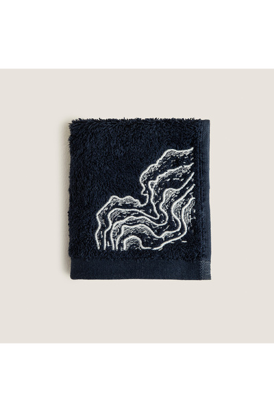 Chakra Welle Bamboo Hand Towel 30X50 cm Marine Blue