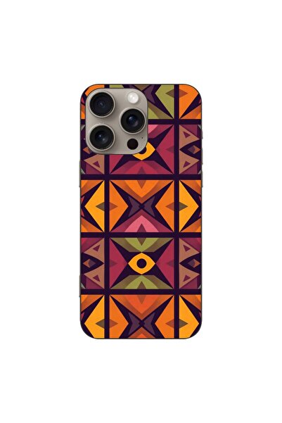 OEM Husa compatibila cu Apple iPhone 16 Pro Max Silicon Gel Tpu Model Tribal ...
