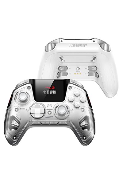 Beitong KP50 Hall Effect LCD Ekranlı Kablosuz Beyaz Gamepad (PC & Nintendo Sw...