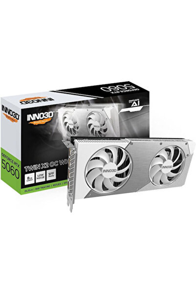 Inno 3D GeForce RTX 5060 8GB GDDR7 Twin X2 OC Λευκή Κάρτα Γραφικών Κωδικός: N...